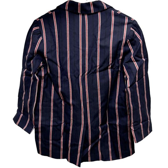 THE GREAT. Women The Academy Blazer Oxford Stripe Size 1 NWT - Picture 4 of 5